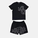 SYNA WORLD T-SHIRT &amp; SHORTS LOGO SET выставить [BLACK / GREY]