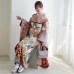 振袖 レンタル 成人式 21点セット レトロ 振袖 成人式セット 花 正絹 鈍色レトロ ※2026年1月ご予約空きなし