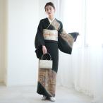 ショッピングレンタル 訪問着 レンタル おしゃれ 20点 フルセット 大きい 結婚式 卒業式 卒園式 入学式 入園式 七五三 正絹 絵羽 黒緑 松 Lサイズ トール ※2026年3月予約空きなし