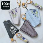 日傘 完全遮光 折りたたみ 内ストラップ付 utatane×Kuovi クオヴィ 3段親骨50cm 北欧色シャンブレー/果樹園 オーチャード ワンポイント リング キットB ●