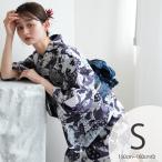 浴衣 レディース セット ニコアンティーク 高級変わり織 浴衣3点セット 幻想戯曲 ネイビー プチ（150-160cm）S 浴衣セット（ゆかた・帯・下駄）小さい