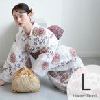 ショッピング浴衣 セット 浴衣 レディース セット utatane 高級変わり織 浴衣3点セット 煉瓦色の剣菊と萩 トール（165-175cm）L 浴衣セット（ゆかた・帯・下駄）高身長