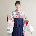 袴 中古 販売 卒業式 着物と袴の2点セット リサイクル着物セット 二尺 ひよこ商店 袴91cm 袴セット 大学生 重ね衿縫い付済 古典 レトロ 流水 販売 購入