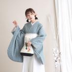  hakama б/у распродажа церемония окончания кимоно . hakama. 2 позиций комплект утилизация кимоно комплект 2 сяку utatane hakama 91cm hakama комплект большой студент накладывающийся воротник .. есть settled голубой зеленый вышивка retro распродажа покупка 