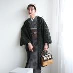  гонки перо тканый кимоно гонки перо тканый Nico античный тюльпан * гонки темно-зеленый женский цветочный принт сделано в Японии свободный размер .. чувство прозрачный . зеленый чёрный зеленый 