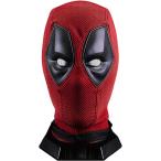 ショッピングプール デッドプール コスプレ用フルヘッドマスク ウェイド・ウィルソン(デッドプール)映画版 レッド 男女兼用