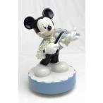 キティ Hello Kitty ディズニー Disney インテリア 和陶器 和モダン /ディズニー　ミッキーマウス　バイオリン（ブルー）　レースドール　オルゴール
