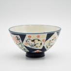 ご飯茶碗茶碗飯碗ねこ猫招福招き猫青...
