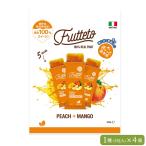 フルッテート ピーチ＆マンゴー 5本入り 4袋 凍らせてアイスキャンディー シャーベット スイーツ ドリンク ジュース ストレート果汁100％