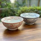 有田焼　平めん鉢（染付花弁紋・錦