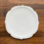 有田焼　練渕錆桔梗渕唐草彫6.5寸皿