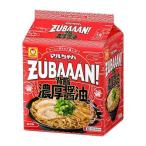 袋麺 ZUBAAAN！（ズバーン） 背脂濃厚醤油 3食パック 1セット（4個） マルちゃん