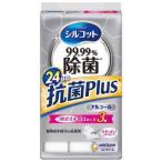 ユニ・チャーム　シルコット　９９．９９％除菌　抗菌プラス　ウェットティッシュ　アルコールタイプ　詰替　３４枚×３/ウェット　詰替