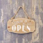 open 看板 開店 閉店 両面 壁掛け オープン クローズ お店 サインボード サイン カフェ 店舗用 木製