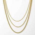 ゴールド喜平ネックレス サージカルステンレス製ゴールド喜平ネックレスチェーン/1.5mm/2mm/3mm幅 40cm〜90cm gnc88