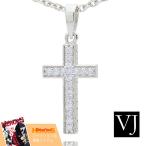 VJ【ブイジェイ】 K18 ホワイトゴールド  カジノロワイヤル ダイヤモンド クロス ペンダント [18k 18金 ネックレス デザイナー　ブランド  オリジナル]