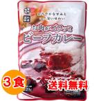 ショッピングポッキリ 1000円ポッキリ 1000えん以下 送料無 食品 レトルトカレー お肉がゴロッとビーフカレー 中辛 220g×3食 カレーレトルト 美味しい お取り寄せ
