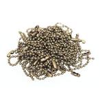 ボールチェーン コネクター付き 12cm (アンティーク 50PCS)