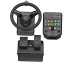 Saitek Farming Simulator Wheel Pedals & Vehicle Side Panel Bundle SCB432160002/01/1 農業シミュレータ