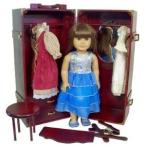 9 Pc Doll ドール Trunk Wardrobe Vanity - Fits 18" American Girl Doll ドールs