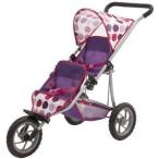 Mamas and Papas Double Decker Pram In Sugar Spot Fabric For Dolls