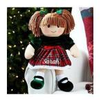 Personalized Christmas Rag Doll-Brunette Caucasian ドール 人形 おもちゃ