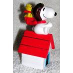 Peanuts Flying Ace Snoopy Pilot and Woodstock on Doghouse PVC Figure フィギュア 人形 おもちゃ