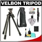 Velbon ベルボン ULTRA MAXi L 60" Compact Tripod 三脚 with Panhead &amp; Case with Cleaning Accessory K