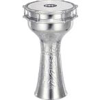 Meinl マイネル Aluminum Hand Hammered Jingle Darbuka Silver 8 1/4 In X 16 1/4 In
