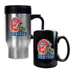 NFL - Buffalo Bills Helmet Travel Mug and Ceramic Mug Set