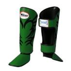 Twins Special Tattoo Shin Guards- Premium Leather Size Xl Good Quality From Thailand