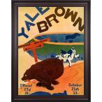 NCAA - 1933 Yale Bulldogs vs. Brown Bears 36 x 48 Framed Canvas Historic Football Print