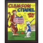 NCAA - 1976 Clemson vs. Citadel 36 x 48 Framed Canvas Historic Football Print
