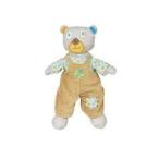 Maison Chic Silly Bear 12" in Tan Corduroy Overalls ぬいぐるみ 人形