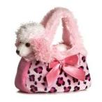 アウロラ Aurora Fancy Pal Pretty Poodle Pink Pet Purse ぬいぐるみ 人形