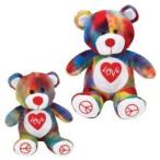 Grriggles Rainbow Love Pride Bear Dog Toy, Small ぬいぐるみ 人形