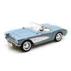 1957 Chevy Corvette Convertible 1/18 Blue w/White