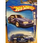 Hot Wheels ホットウィール 2010 HW Performance '92 Ford フォード Mustang マスタング BLUE #105 KMART