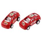Como Children Kids Plastic Four Wheels Racing Car Model Toy Red 2 Pcsミニカー モデルカー ダイキャ