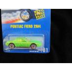 Hot Wheels ホットウィール Pontiac Fiero 2M4 #181 All Blue Card Green Flake with Ultra Hot Wheelsミ