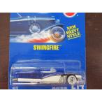 Swingfire (Blue/white) #214 1991 Hot Wheels ホットウィール All Blue Card with Basic White Wall Whe