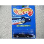 Hot Wheels ホットウィール Custom Corvette #200 All Blue Card Purple with 5 Spoke Wheelsミニカー モ