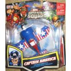 Marvel Super Hero Squad Captain America Sky Squadies Die-Cast Airplaneミニカー モデルカー ダイキャ