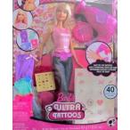 Barbie(バービー) ULTRA TATTOOS DOLL w Extra FASHIONS, 40 TATTOOS, Tattoo STAMPER &amp; More! (2008) ド