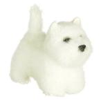 Dollhouse (ドールハウス) Miniature Furry White West Highland Terrier ドール 人形 フィギュア