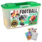 Kaskey Kids 5003 Football Guys Black v Gray with Field and Coloring Book