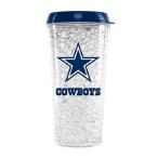 NFL Crystal Tumbler with Straw - Dallas Cowboys