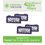 4 Neato Pet &amp; Allergy Filters Designed To Fit Neato XV-11, XV-12, XV-15, XV-21 Robotic Floor Vacuu