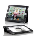 MoKo Folding Cover Case and Flip Stand with Elastic Hand Strap, Stylus loop for the New IPad 3 HD