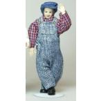 Man In Blue Dungarees Dollhouse (ドールハウス) Doll by Heidi Ott (X074) ドール 人形 フィギュア